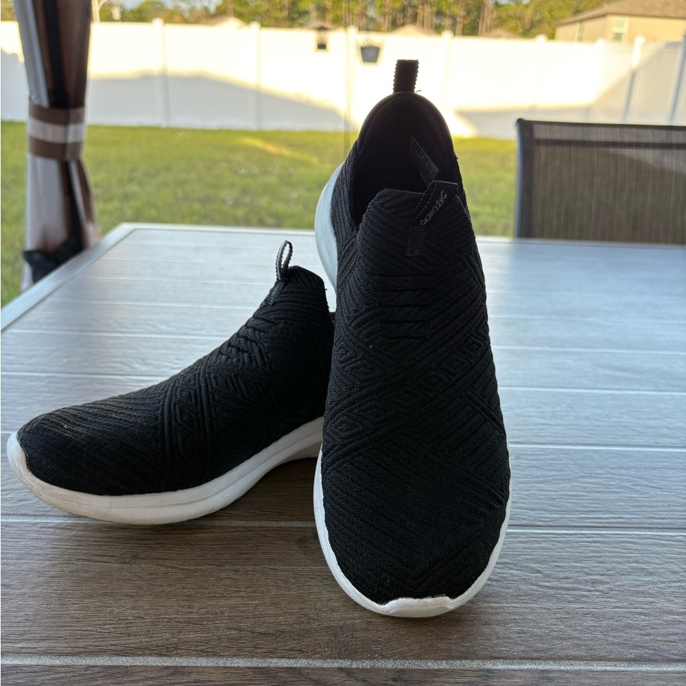 Skechers Black Slip-On Women's Shoes